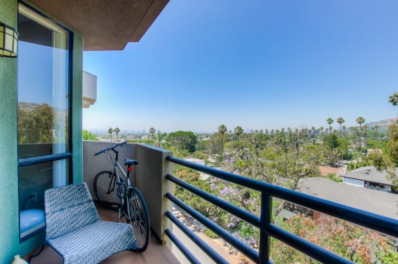 Private Patio And Balcony at Hollywood Vista, Hollywood, California