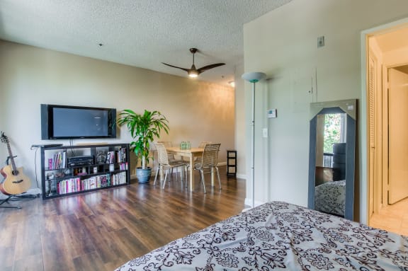 Warm Living And Dining Room at Hollywood Vista, California, 90046