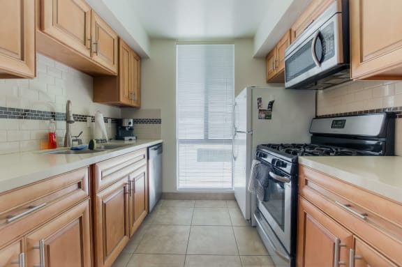 Integrated appliances at La Vista Terrace, California