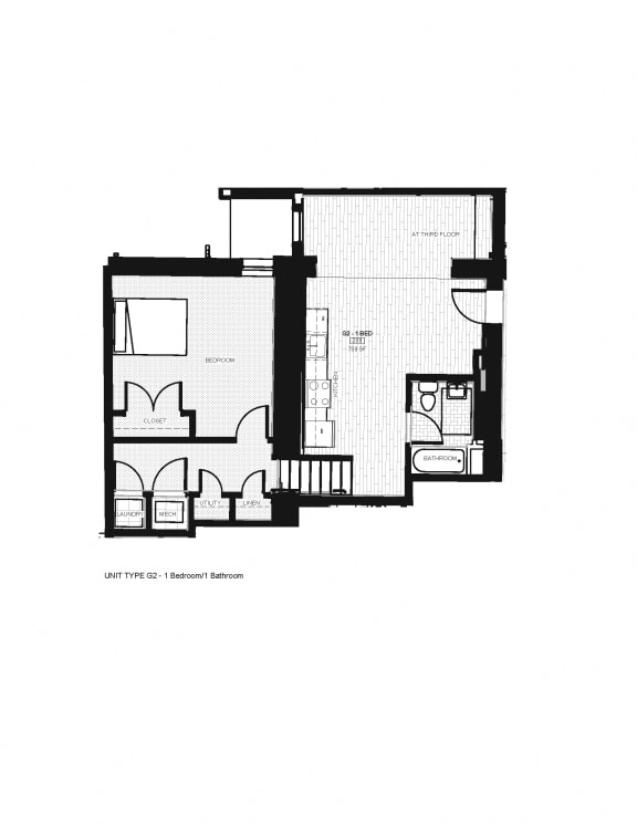 Franklin Lofts and Flats Floor Plan Diagram G2