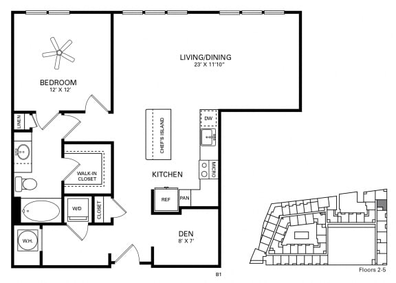 Coker Floor Plan at Berkshire Chapel Hill, Chapel Hill, NC, 27514