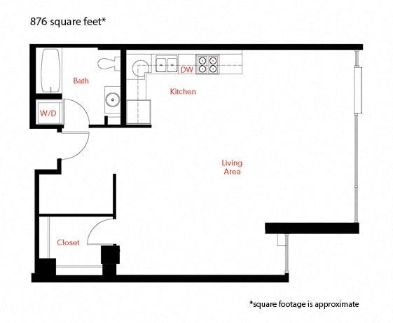 B-4 Floor Plan at Met Lofts, Los Angeles, CA