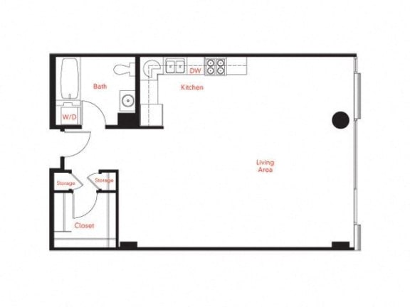 B-2 Floor Plan at Met Lofts, Los Angeles, CA, 90015