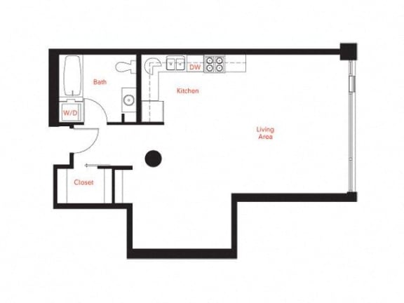 B-5 Floor Plan at Met Lofts, California
