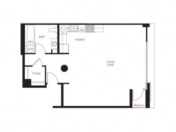 B-6 Floor Plan at Met Lofts, Los Angeles, 90015