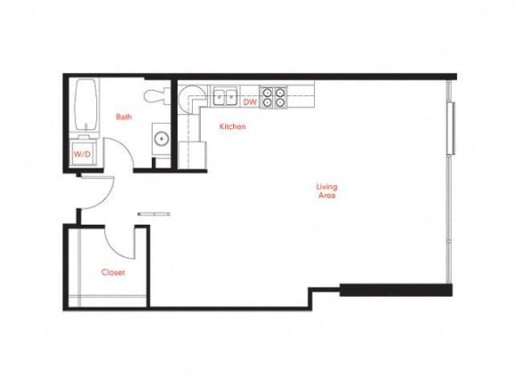 B-7 Floor Plan at Met Lofts, Los Angeles