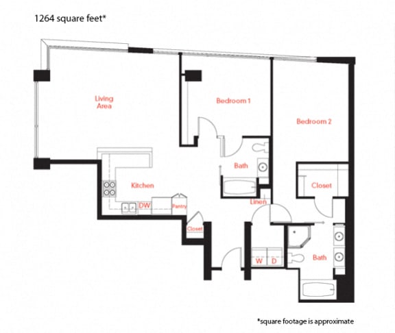 D-4b Floor Plan at Met Lofts, Los Angeles, 90015