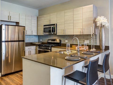GE&#xAE; stainless steel appliances at The Madison at Racine, Chicago, IL