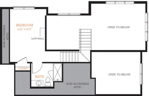 Penthouse 5 Floor Plan Layout at The Edison Lofts Apartments, Raleigh
