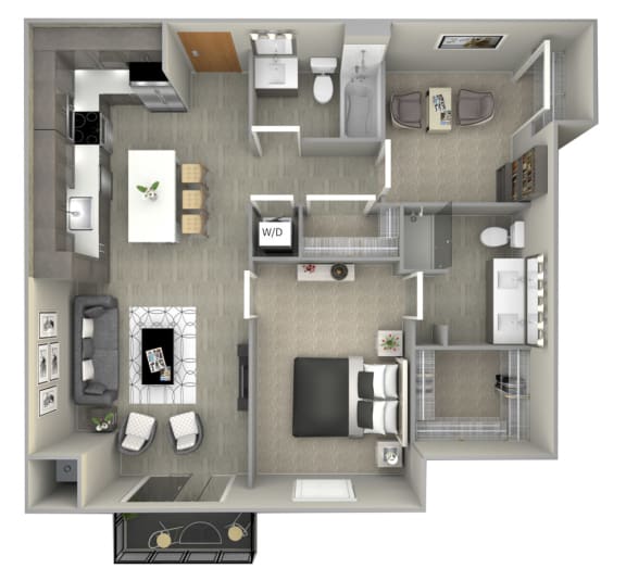 Bryant floor plan-The Preserve at Normandale Lake luxury apartments in Bloomington, MN