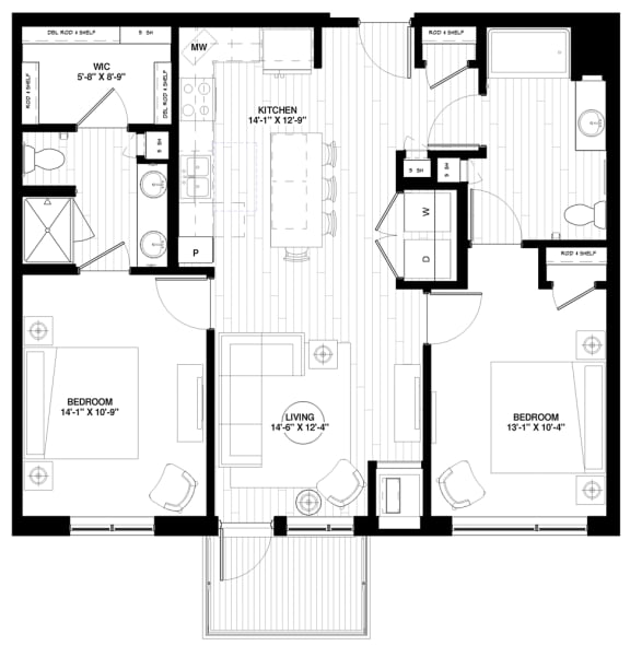 B2 Type A floor plan