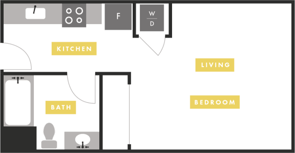 Floor Plan  Apartment Layout at The Martin Apartments, 2051 3rd Street