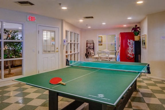 Ping Pong Table In Clubhouse at Idlewild Creek  Apartments, Cornwall, NY