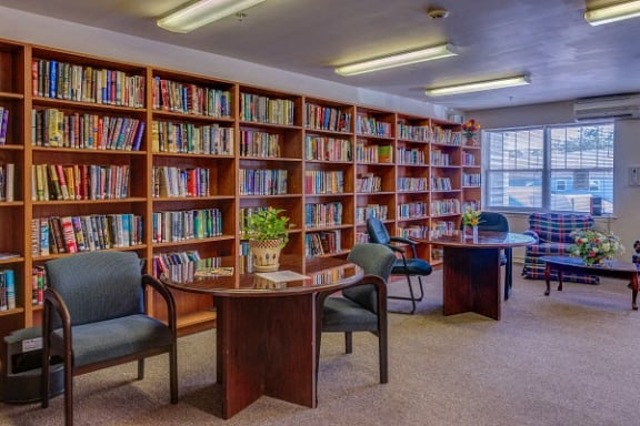 Peaceful Library at Idlewild Creek  Apartments, Cornwall, New York