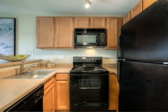 Kitchen Appliances at Waterford Apartments, Everett, 98208