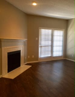 Fireplace at The Manhattan Apartments, Dallas, Texas