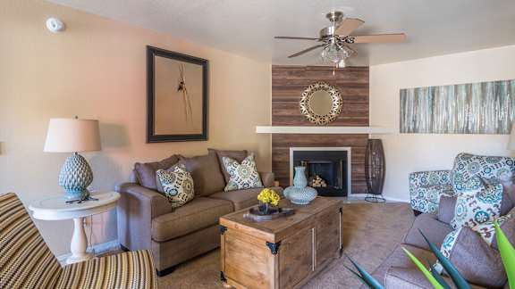 Arboretum Living Room with Fireplace