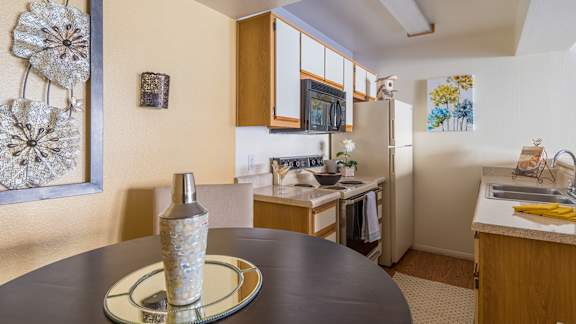 Arboretum open kitchen with cabinetry