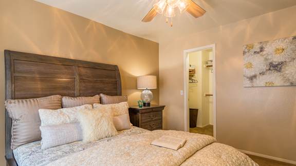 Arboretum spacious bedroom with ceiling fan