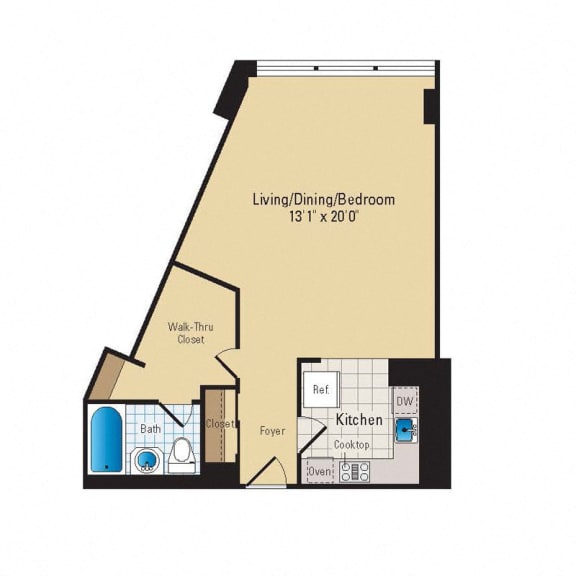 S2 Floor Plan at RiverHouse, Arlington, VA