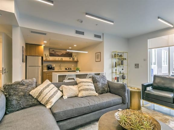 Window And Sofa in Living Room at The Fowler, Boise, 83702