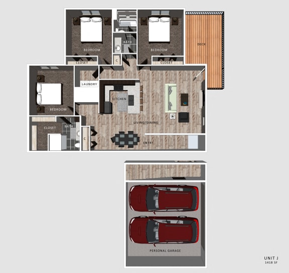 Jameson Floor plan at the Villas at Falling Waters