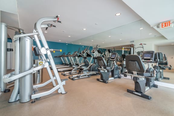 State-Of-The-Art Gym And Spin Studio at Beverly Plaza Apartments, Long Beach, CA