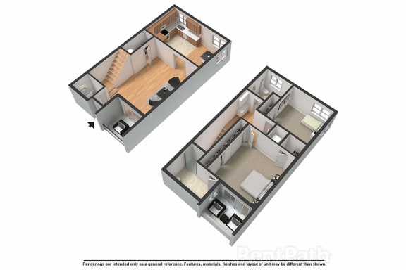 FLOORPLAN-I at Bixby Hill Apartments, Long Beach, 90815