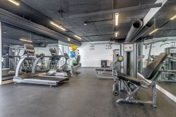 Two Level Fitness Center at Bixby Hill Apartments, Long Beach, CA, 90815