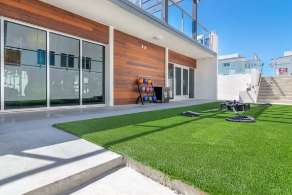 Outdoor Fitness Arena at Bixby Hill Apartments, Long Beach, 90815