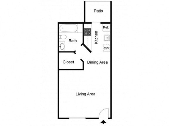 Floorplan at Eagle Point Apartments, 4401 Morris Street NE