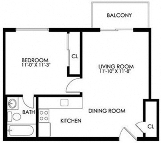 1 Bedroom Apartment