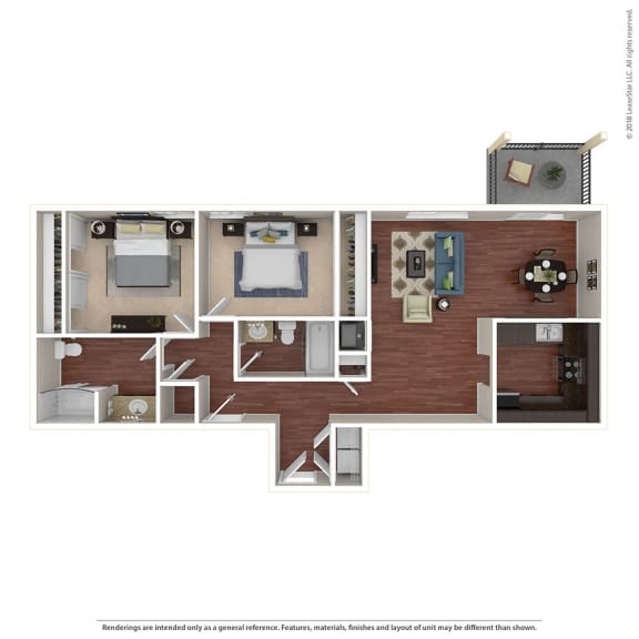2BR/2BA F 2 Bed 2 Bath Floor Plan at Crooked Oak at Loma Verde Preserve, California, 94949