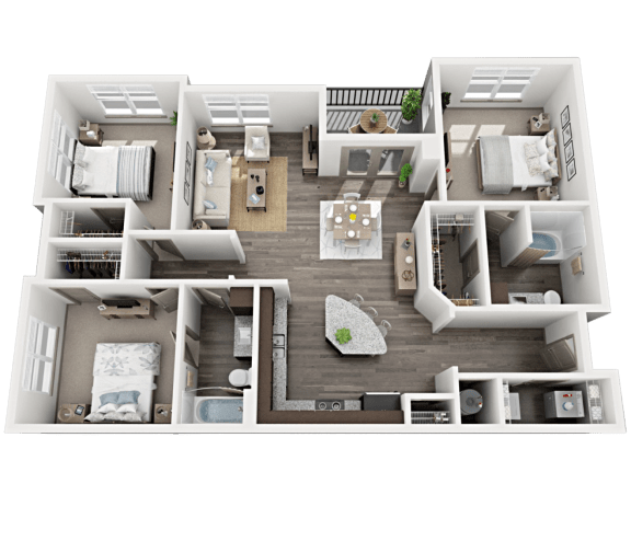 C1 Floor Plan - Conroe Apartments Floor Plan C1 Floor Plan - Conroe Apartments Floor Plan