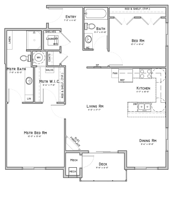 Unit C3-Bent Building-2 bedroom apartmentat 360 at Jordan West best new apartments West Des Moines IA 50266