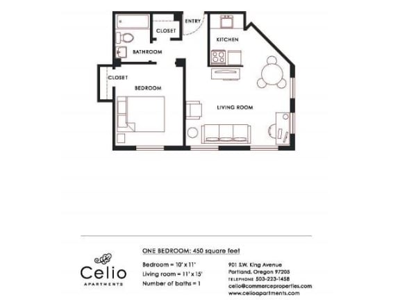 Floor Plan  a floor plan of a house with a bedroom and a living room