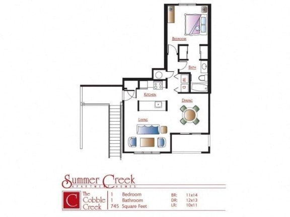 Floor Plan  a floor plan of a house with bedrooms and a living room