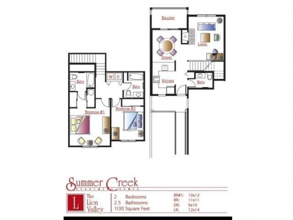 the floor plan of the residence has bedrooms and a bathroom