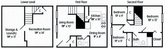 3 Bedroom 1.5 Bath