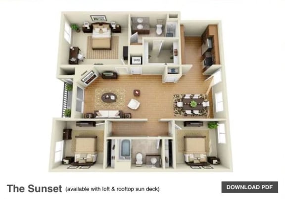 Floor plans at The Verandas, Canoga Park