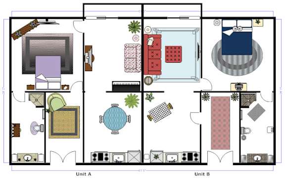 a floor plan of a house
