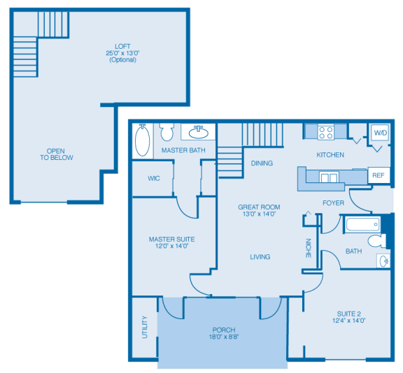 Cumberland With Loft Floor Plan Cumberland With Loft Floor Plan at Reserve at North River, Tuscaloosa