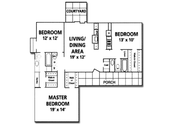 Le Montreaux Concierge Community Seville floor plan at Le Montreaux A Concierge Community, Texas, 78759