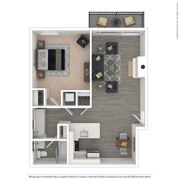 Studio 1 bath at The Meadows Apartments, Culver City , 90230