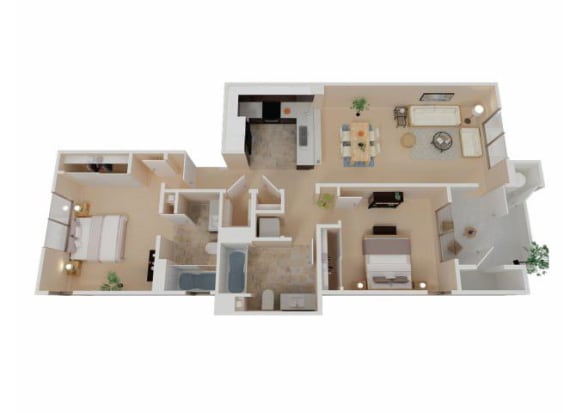 Two Bedroom Apartments in Chico CA l Eaton Village Apartments