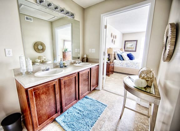 Studio Apartment Floor Plan - Forest Trail Apartment Homes Northport, AL, Bathroom
