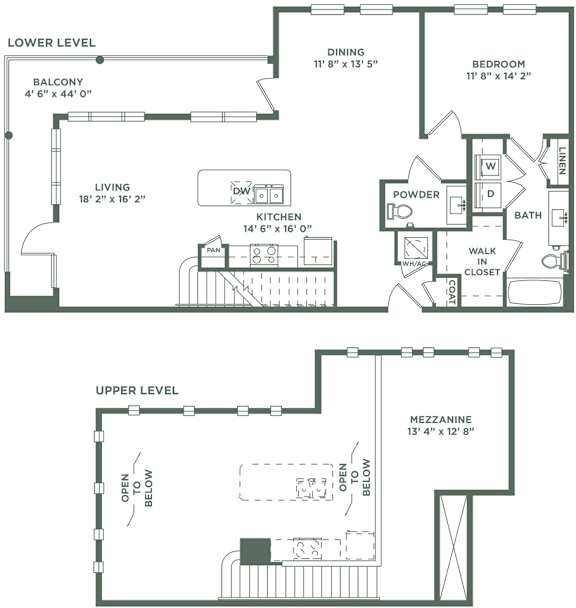 Floor Plan at The Baldwin at St. Paul Square, San Antonio, TX
