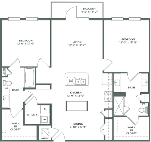Floor Plan at The Baldwin at St. Paul Square, Texas