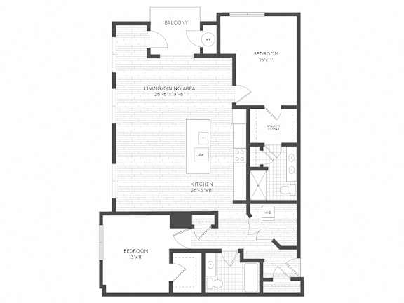 Manchester floor plan  at Keva Flats, Pennsylvania, 19341