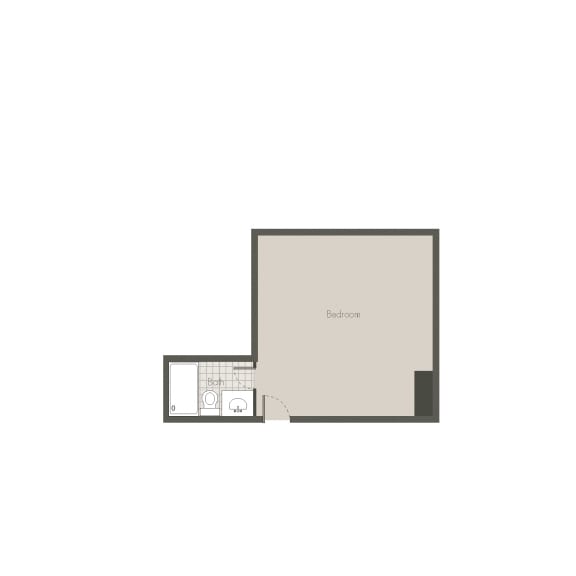 Sleeping Only 172 Sq.Ft. Floor plan at Desert Creek, Albuquerque, New Mexico